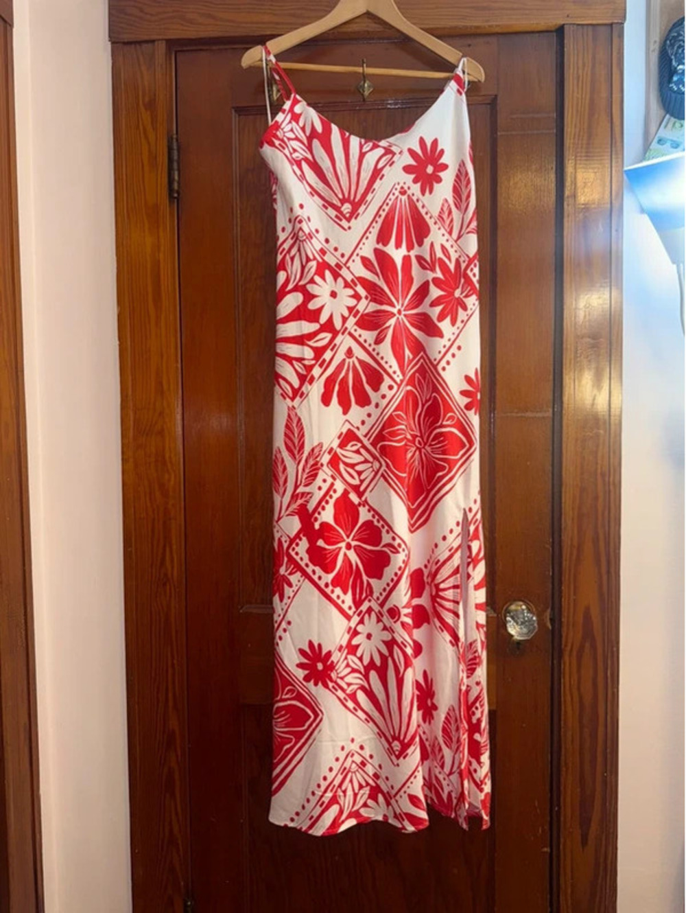 Altar’d State Floral Maxi Dress Women’s 3XL White Red NWT Style ASWD-261-110